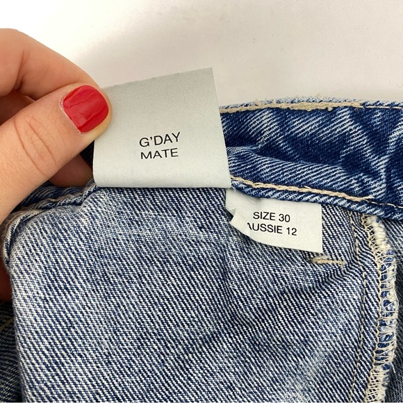 Rolla’s High Rise Relaxed Dusters Medium Wash Straight - Picture 7 of 7